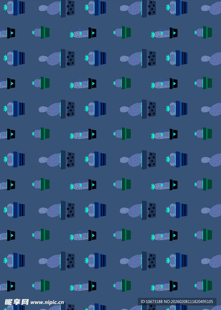 蓝色几何图案背景纹理