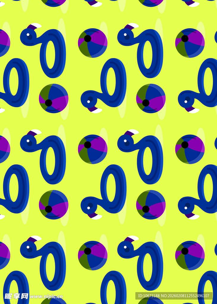 黄绿背景数字圆点图案