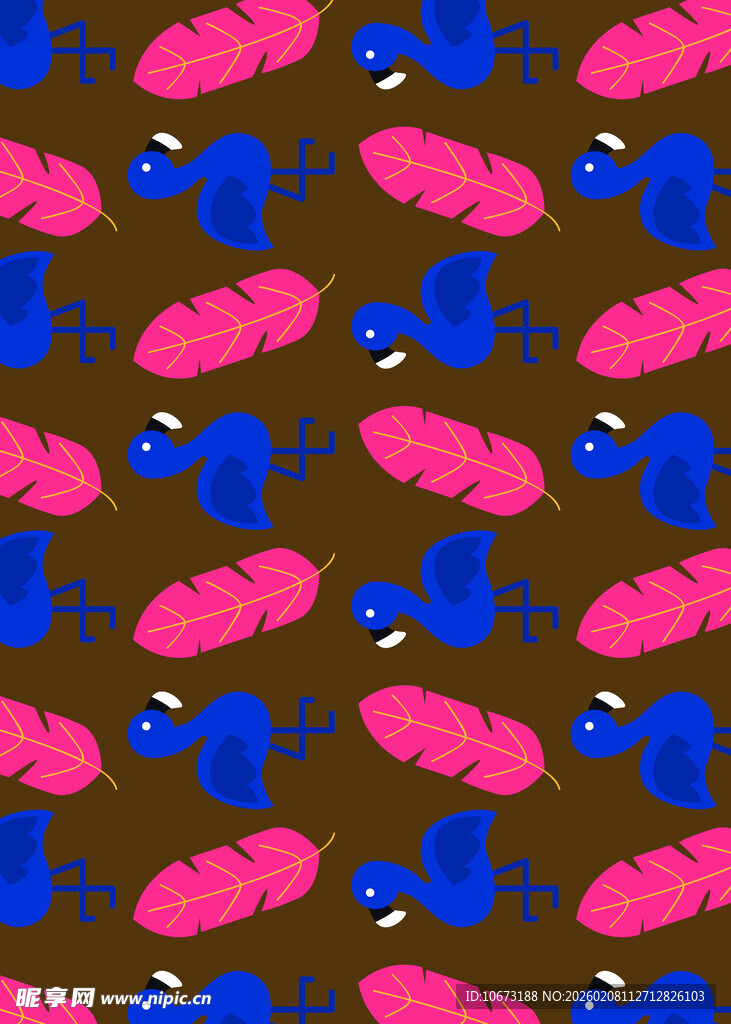 多彩昆虫图案背景设计