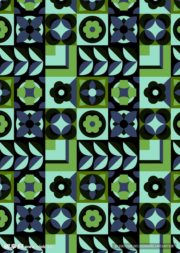 几何图案拼接背景纹理