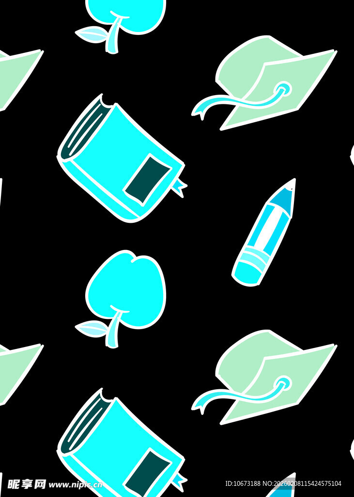 科技元素无缝图案设计