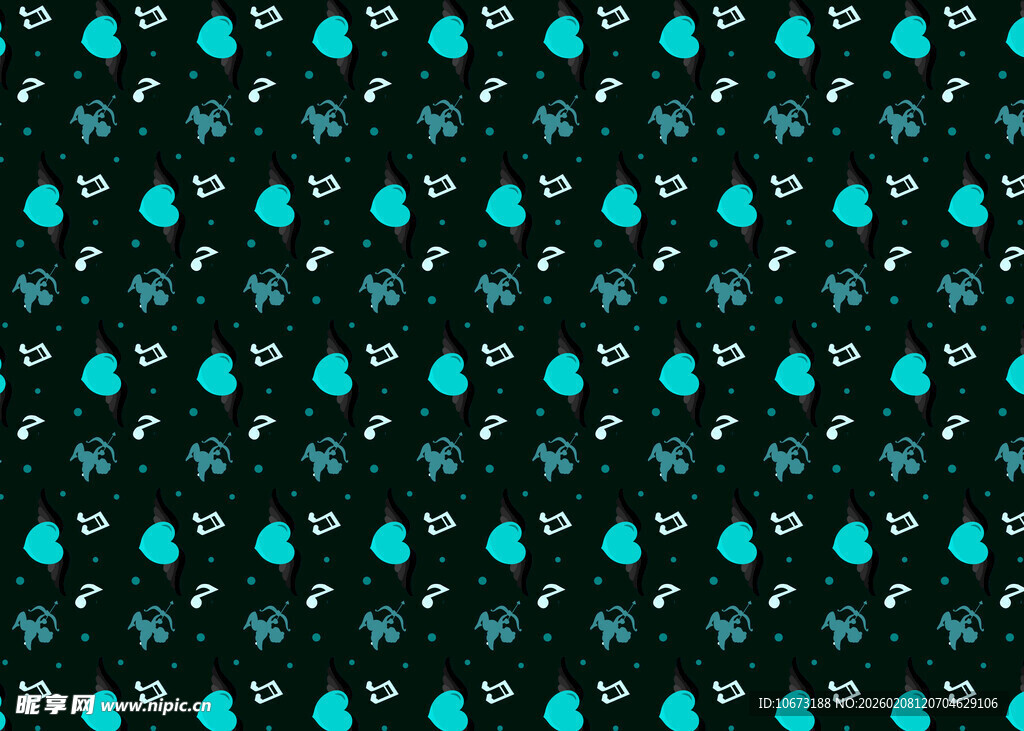 黑色底蓝绿水滴图案纹理