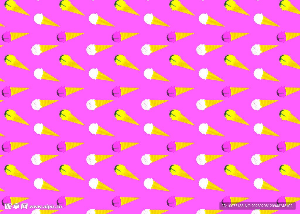 粉色背景水果图案无缝纹理