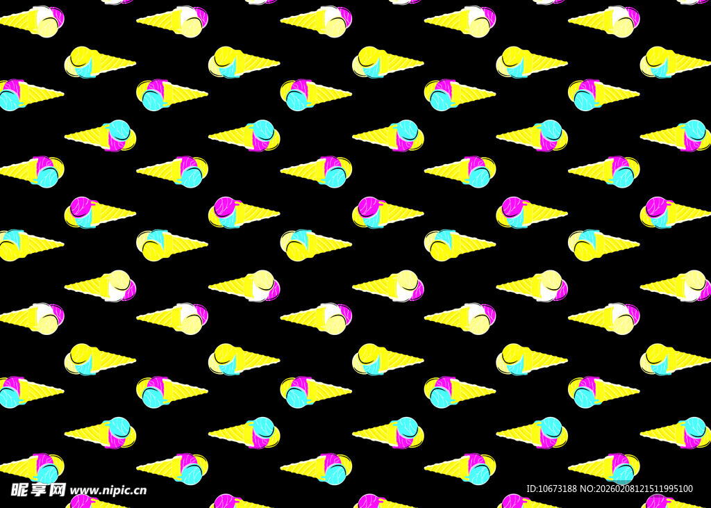 彩色几何图案无缝背景