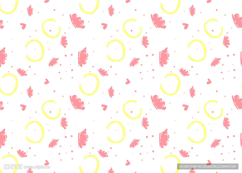 粉色黄色水果图案背景