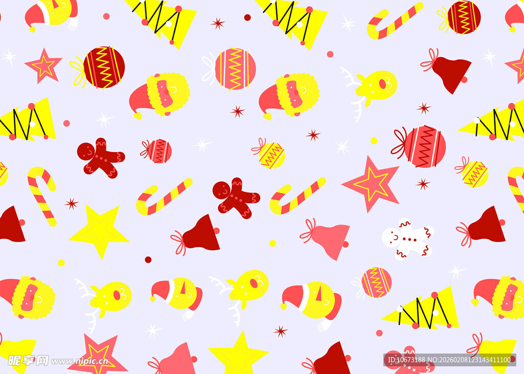 多彩节日装饰图案背景