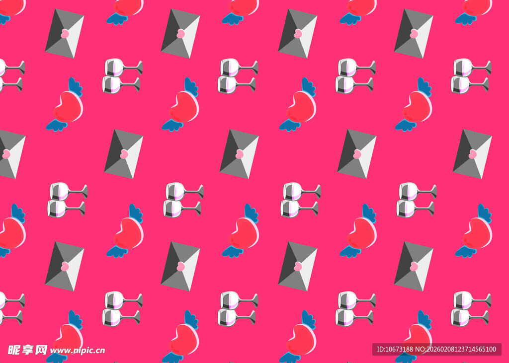 粉色背景风筝图案纹理
