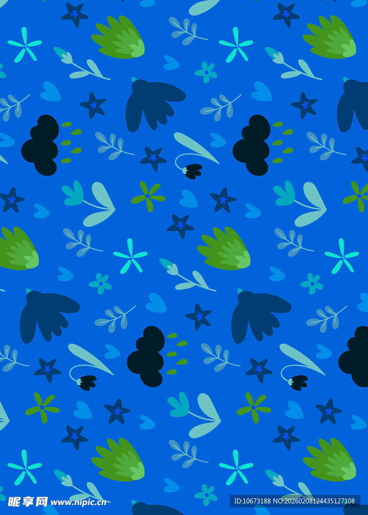 海洋主题卡通图案背景