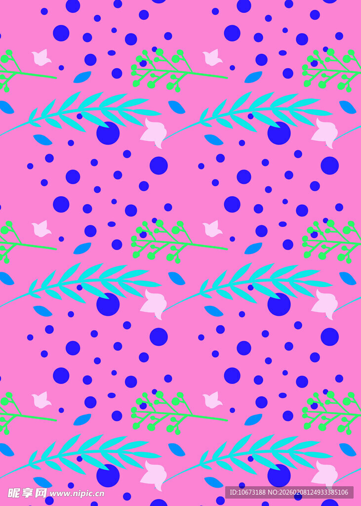 粉色底多彩图案装饰纹理