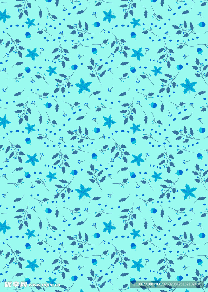 浅蓝色星星碎花图案背景