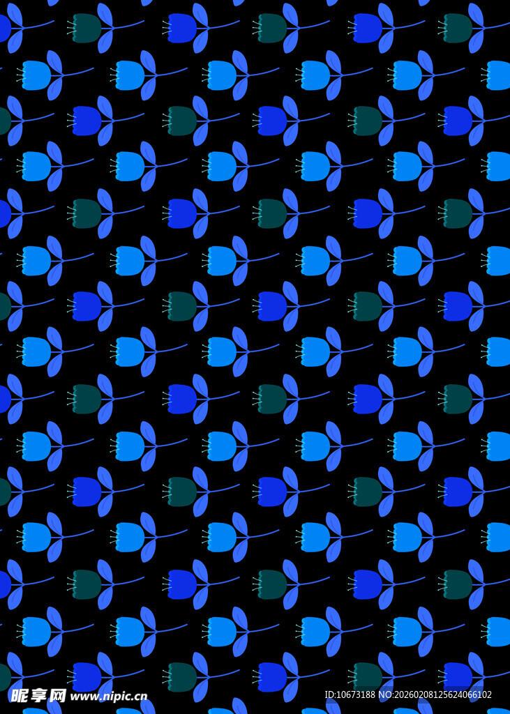 蓝色几何图案无缝背景