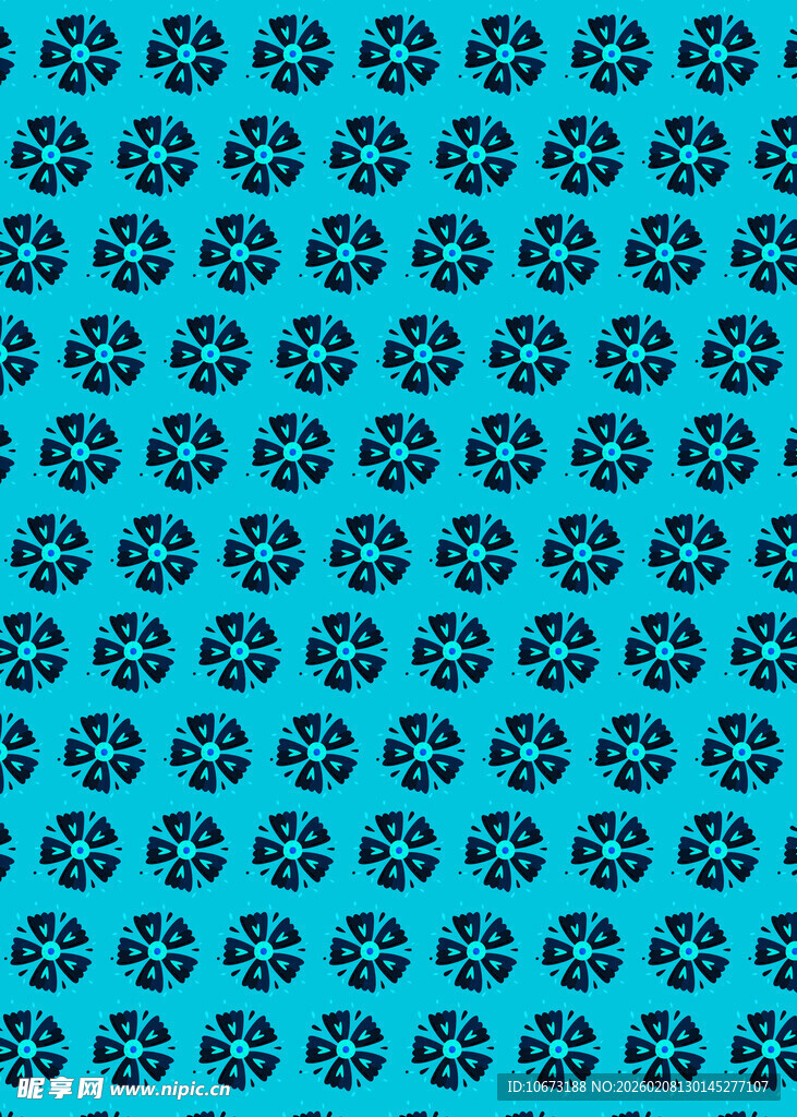 蓝色几何图案无缝背景