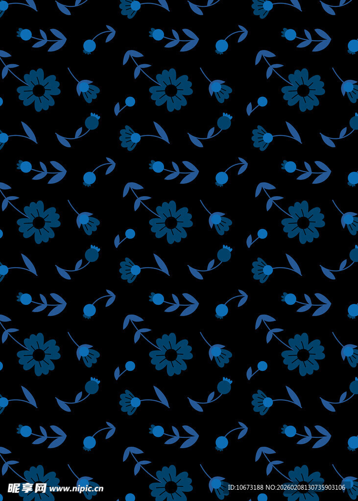 蓝色几何花纹图案背景