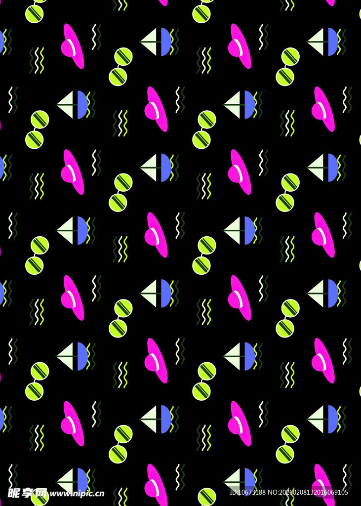 多彩几何图案背景纹理