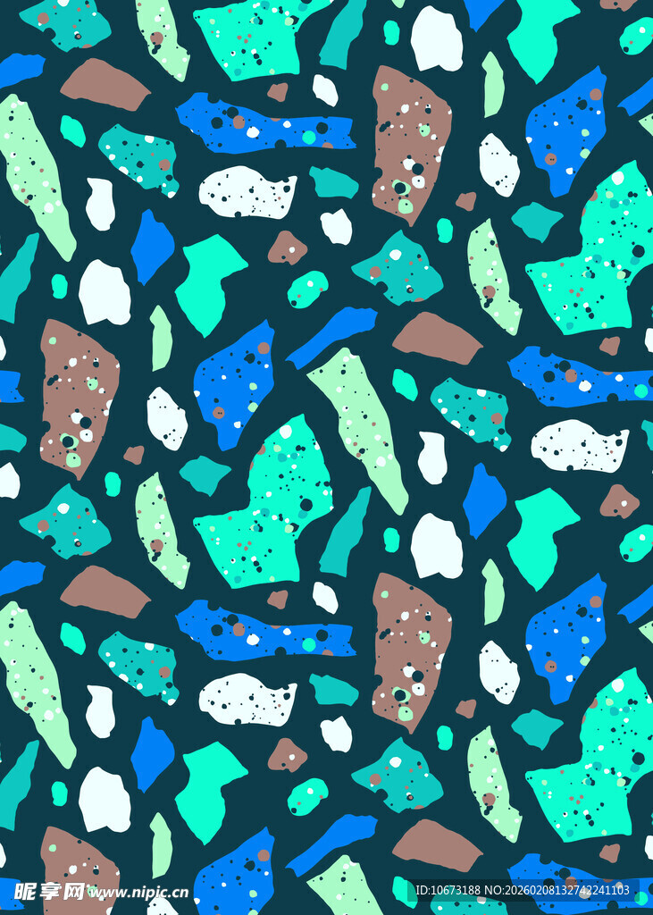 多彩几何图案抽象背景图