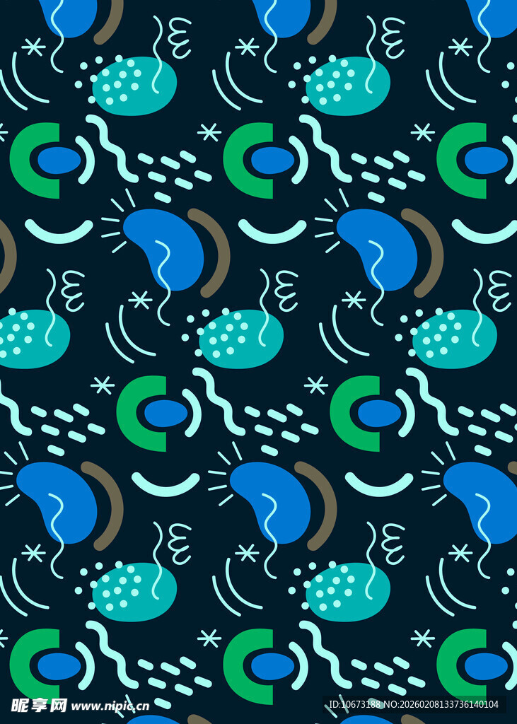 抽象几何图案无缝背景图