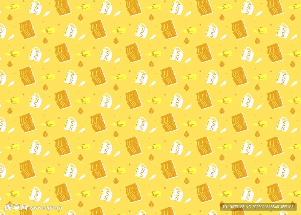 黄色面包图案背景纹理