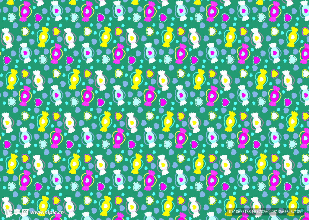 多彩花卉图案背景纹理