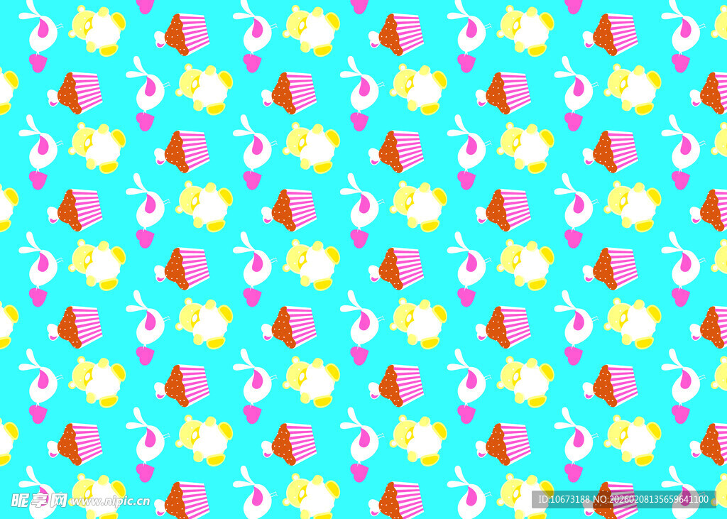 多彩水果图案背景纹理