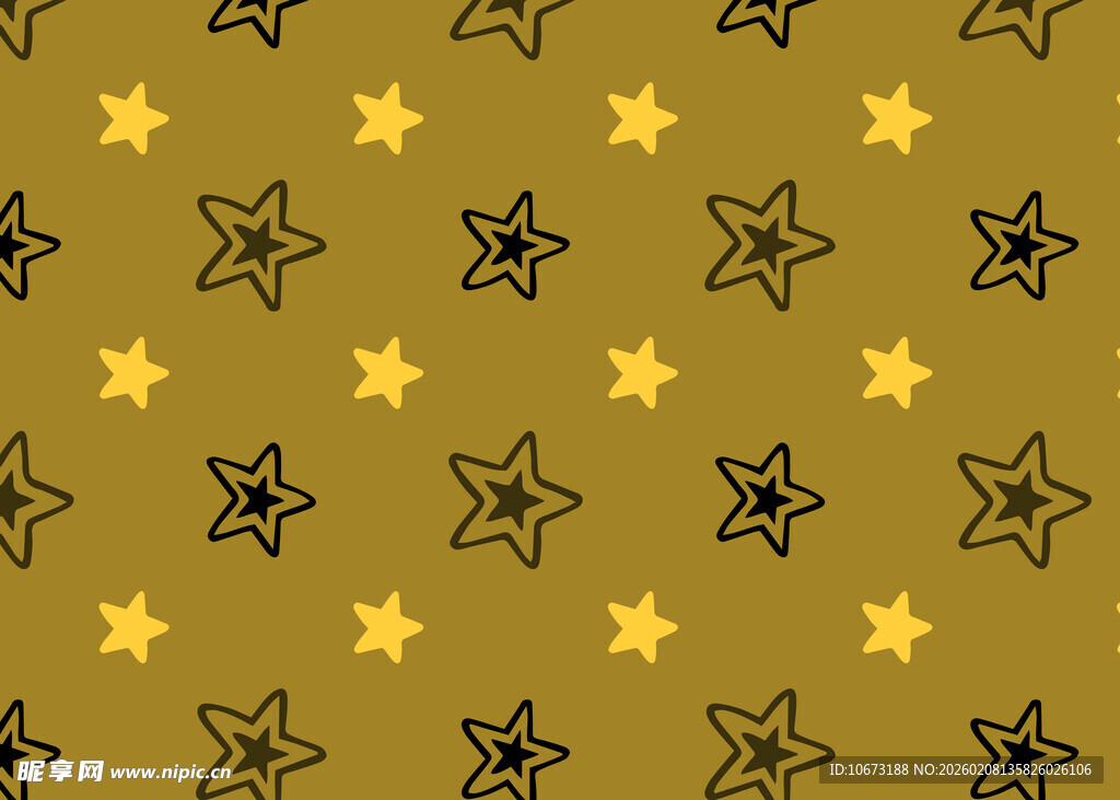 金色星星图案背景纹理