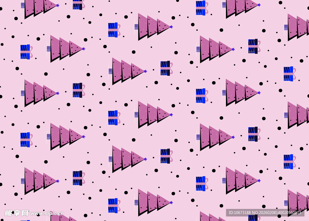 粉色几何图案背景纹理