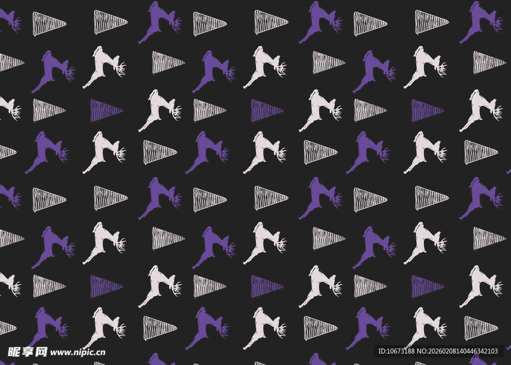 几何图案背景的多彩箭头元素