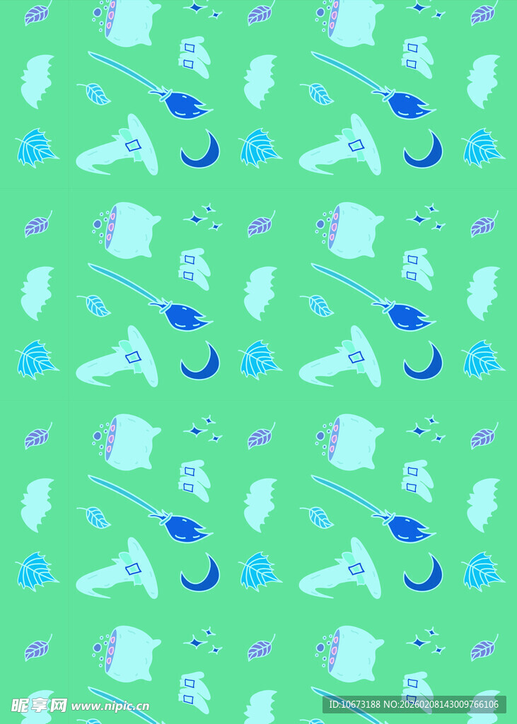 清新海洋风图案背景