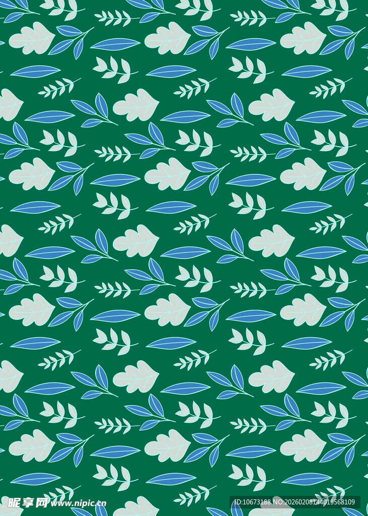 蓝绿底云朵箭头图案背景