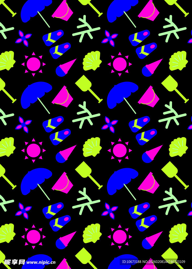 多彩几何图案抽象背景图