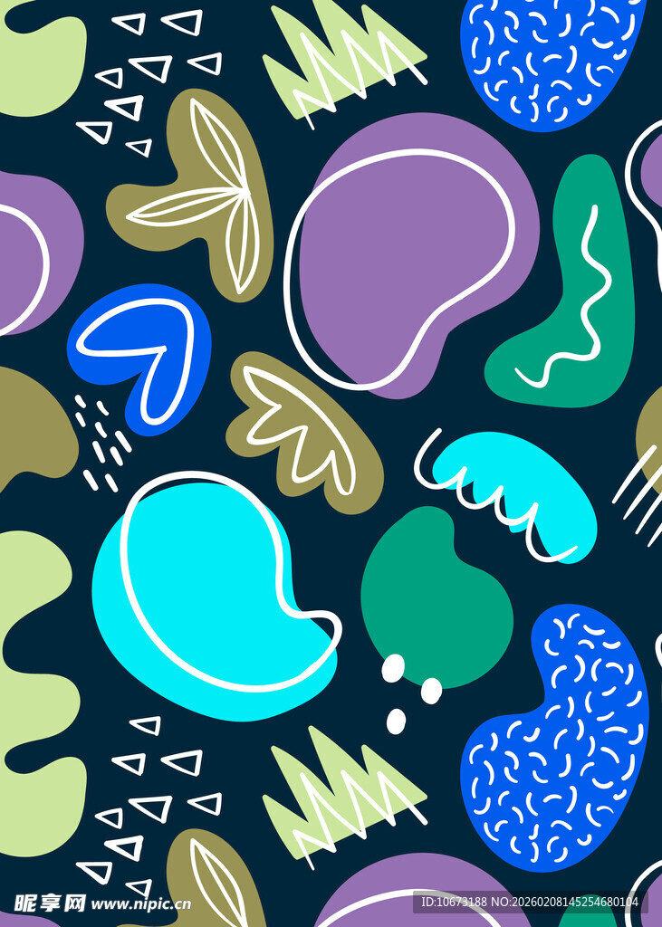 多彩抽象几何图案背景