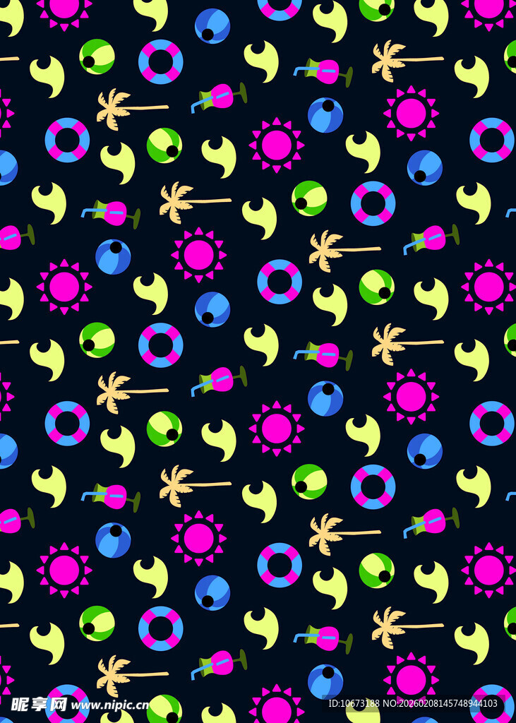 多彩花卉图案背景