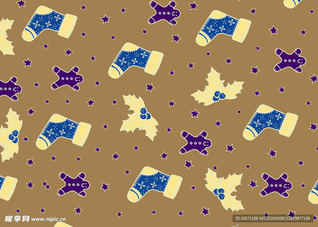 复古风动物图案布料纹理