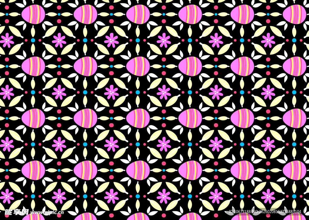 粉色几何图案无缝背景