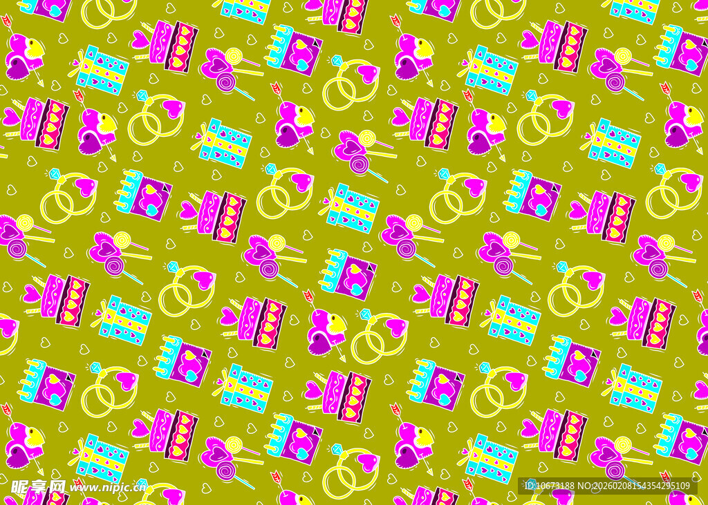 多彩礼物图案背景设计