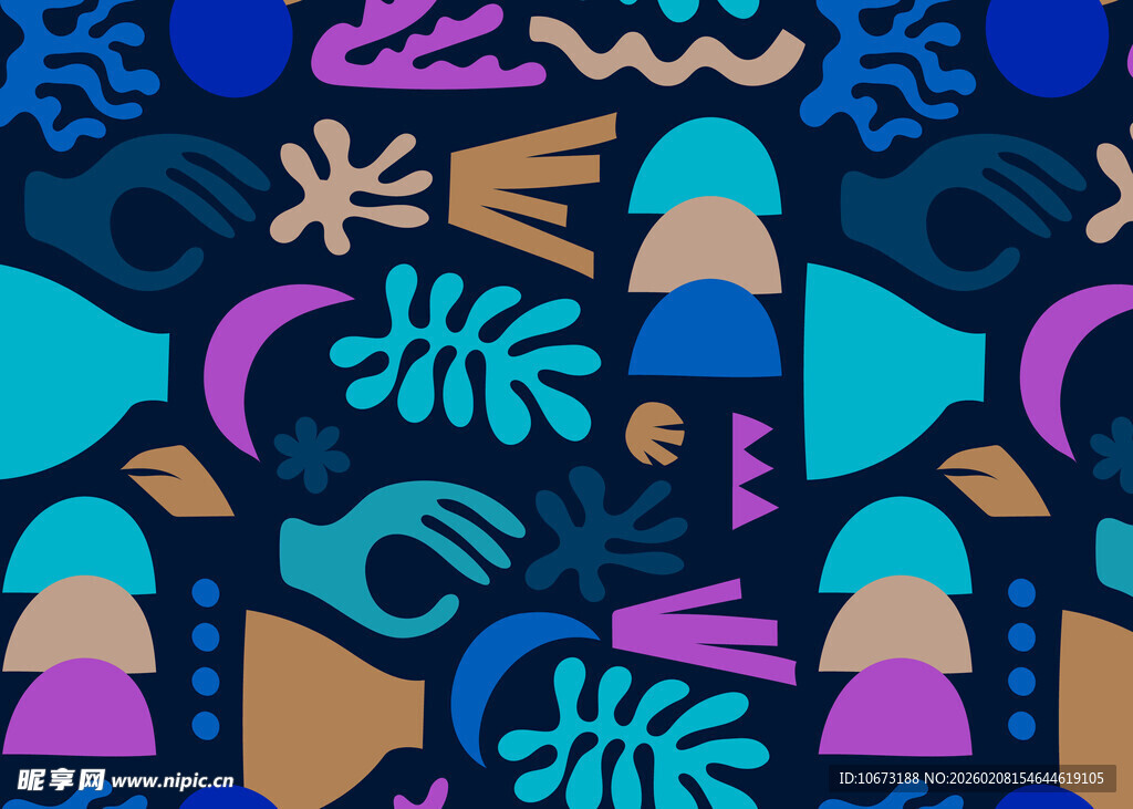 抽象几何图案艺术背景