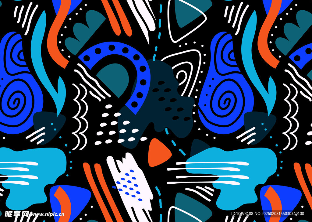 抽象几何图案装饰艺术风格