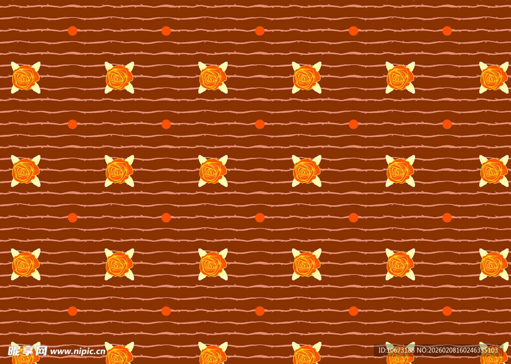 橙色十字图案纹理背景