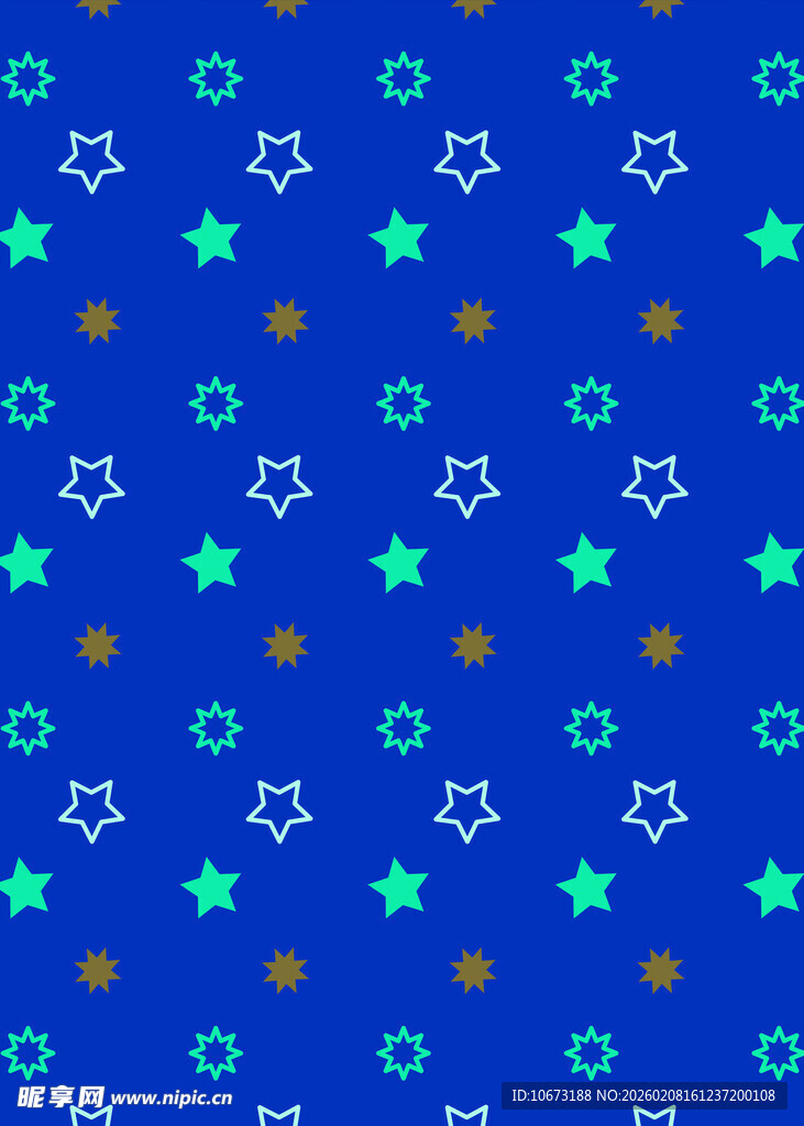 蓝色星空图案背景