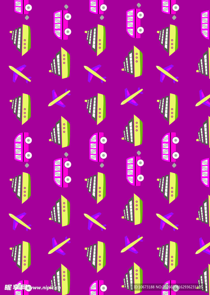 紫色背景乐器图案纹理