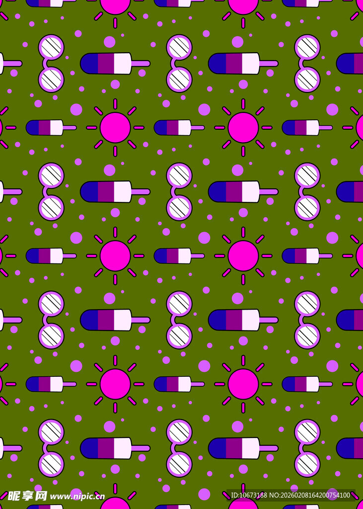 多彩圆点图案背景