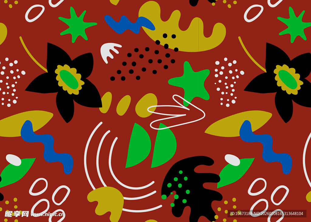 多彩抽象图案装饰艺术