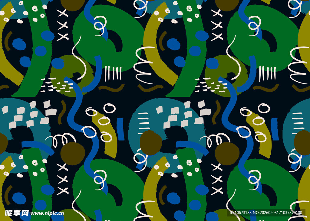 多彩几何图案无缝背景