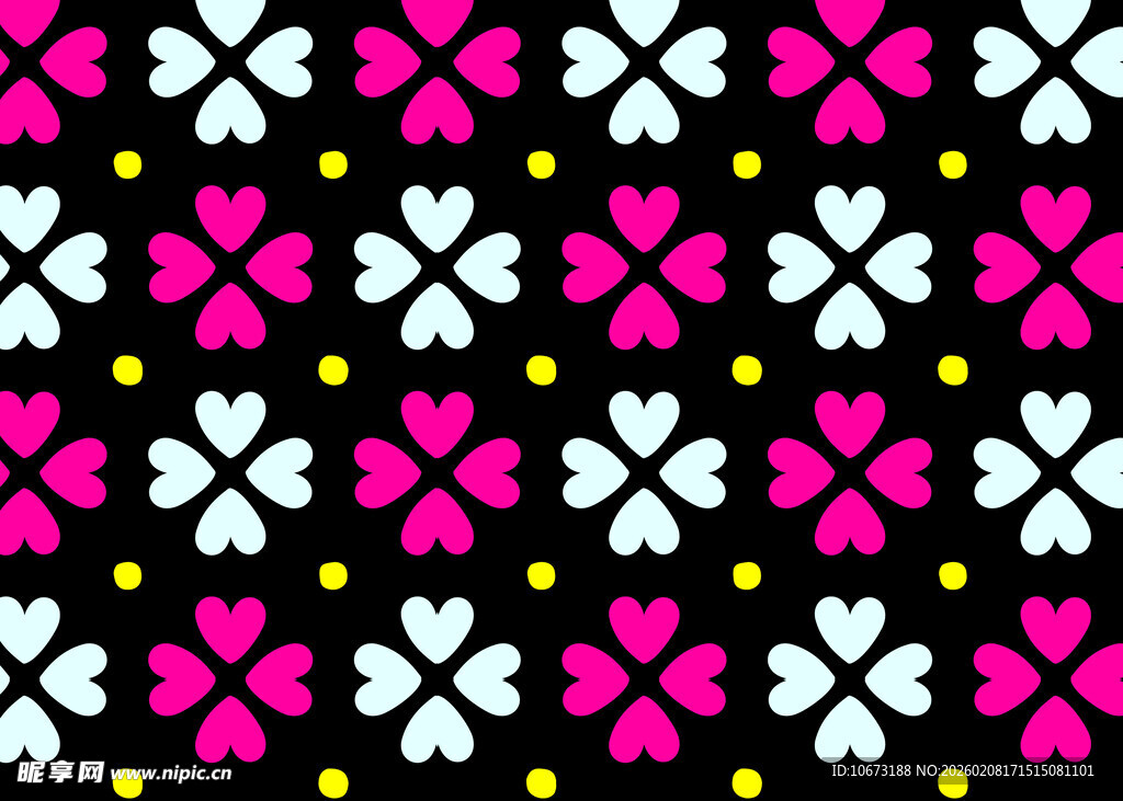 几何花卉图案背景设计