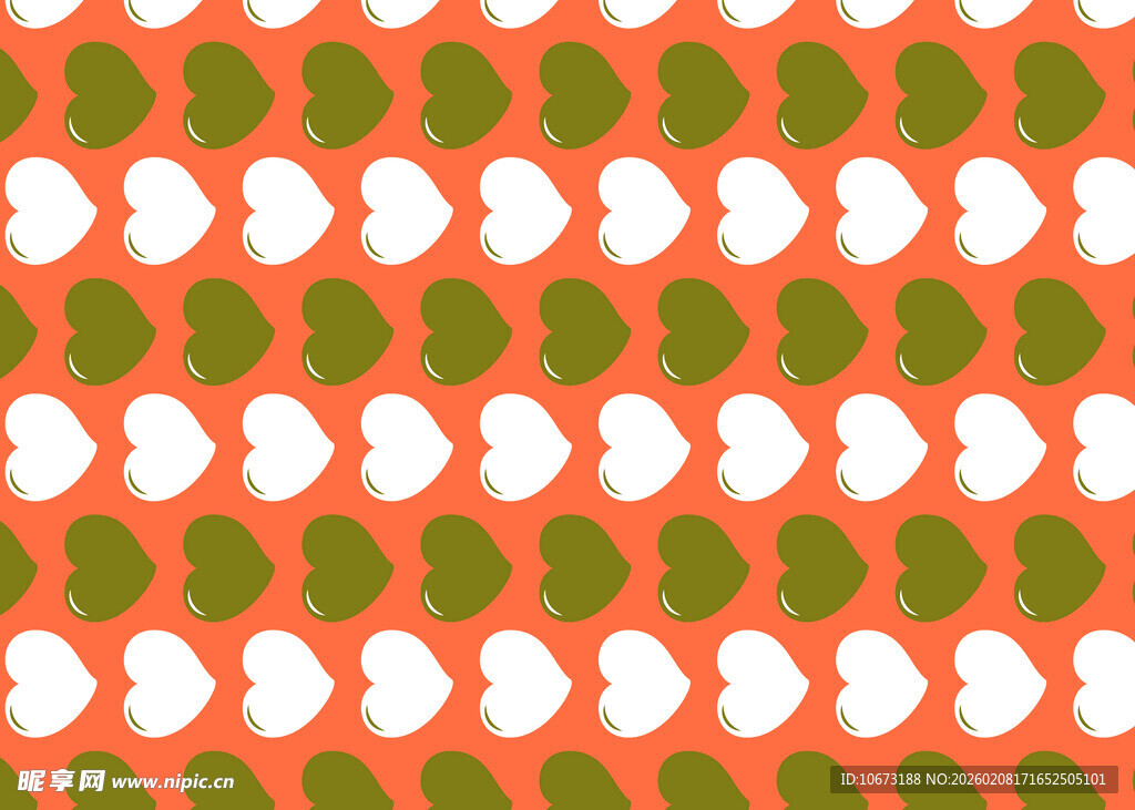 橙绿几何图案背景纹理