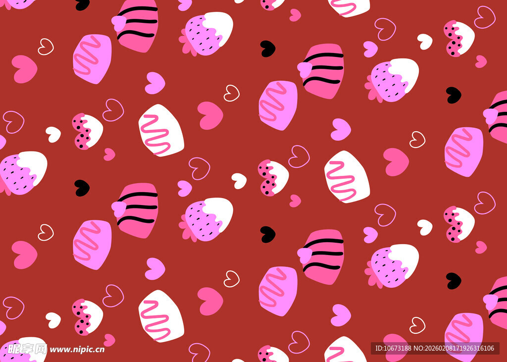 粉色糖果图案背景纹理