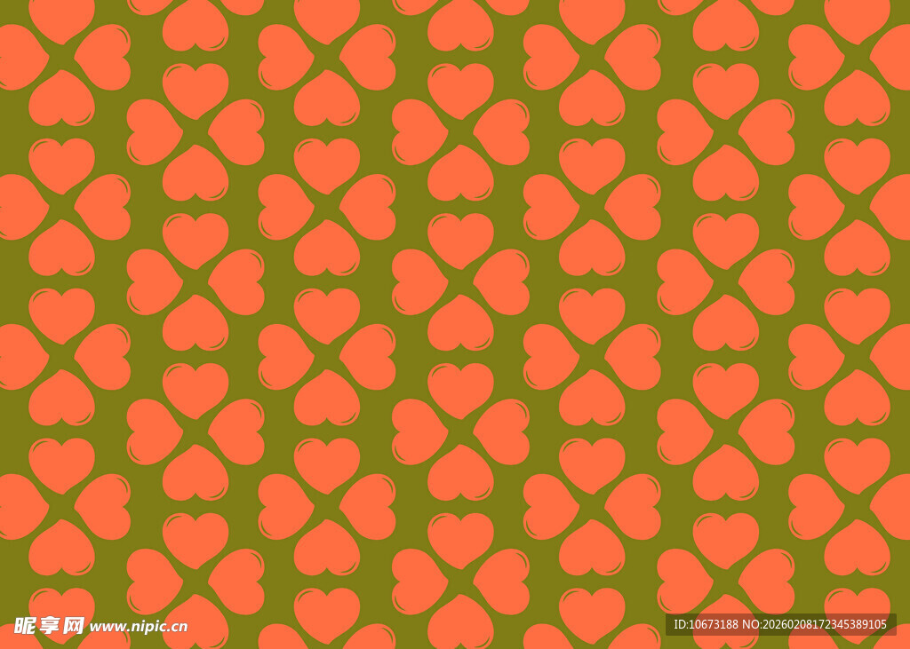 橙绿相间几何图案纹理