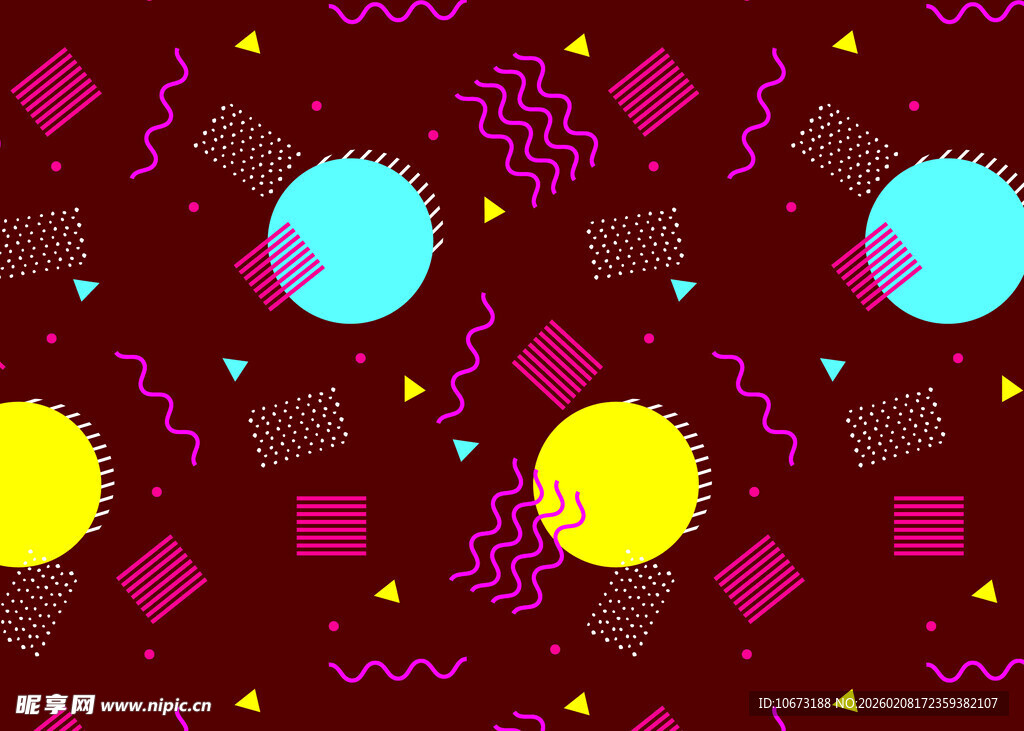 多彩几何图案背景