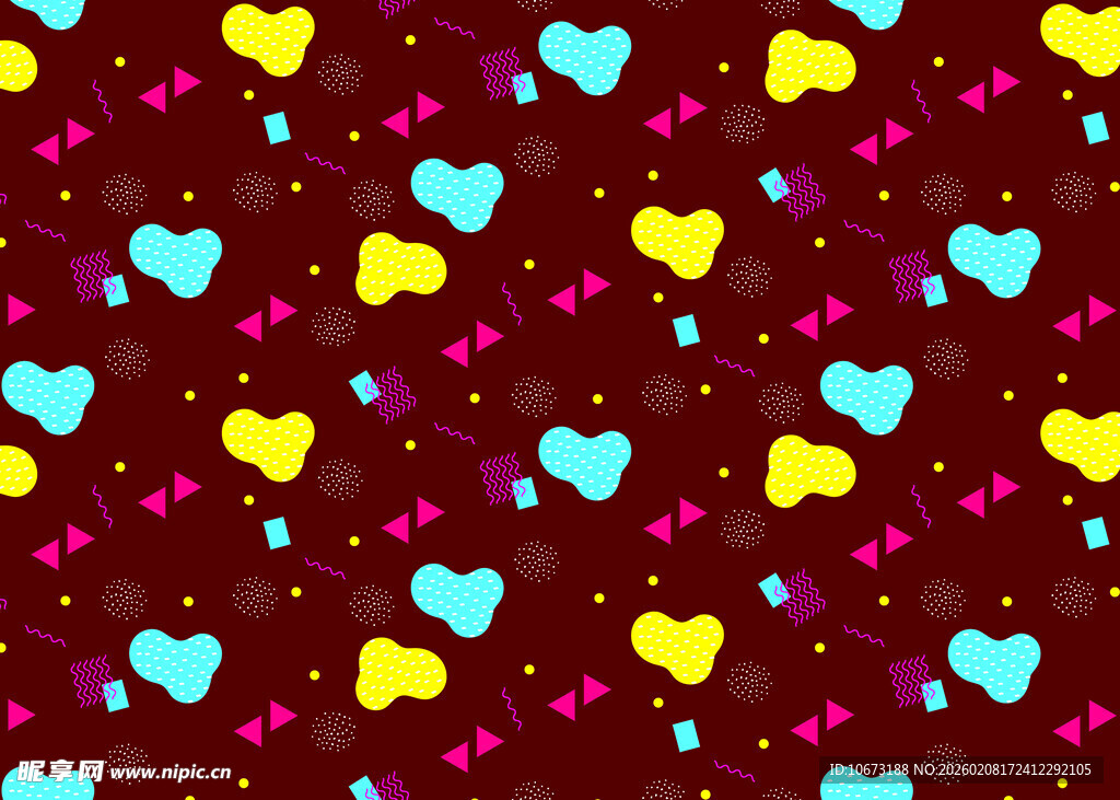 多彩爱心图案背景