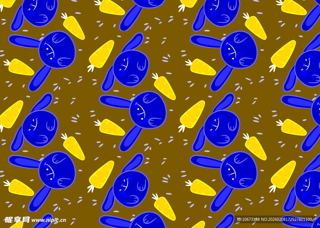 蓝黄图案构成的多彩背景