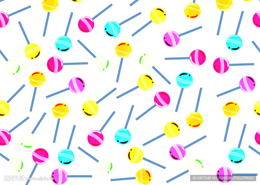 多彩棒棒糖图案背景
